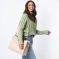 Load image into Gallery viewer, Jute & Leather Satchel