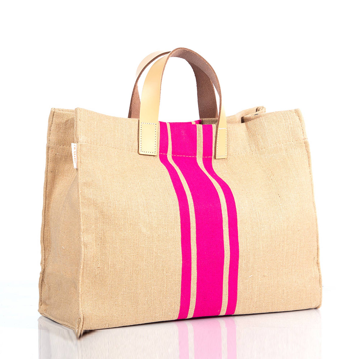 Jute & Leather Satchel