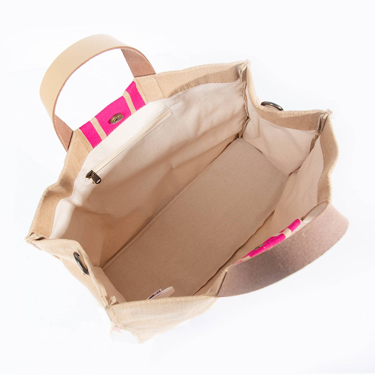 Jute & Leather Satchel