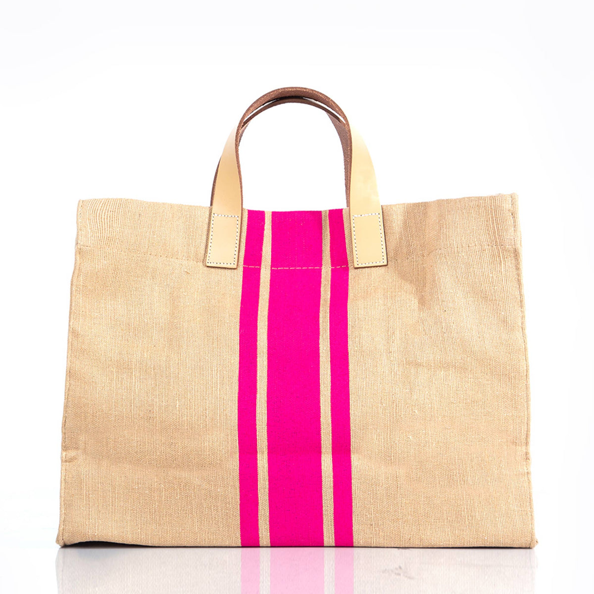 Jute & Leather Satchel