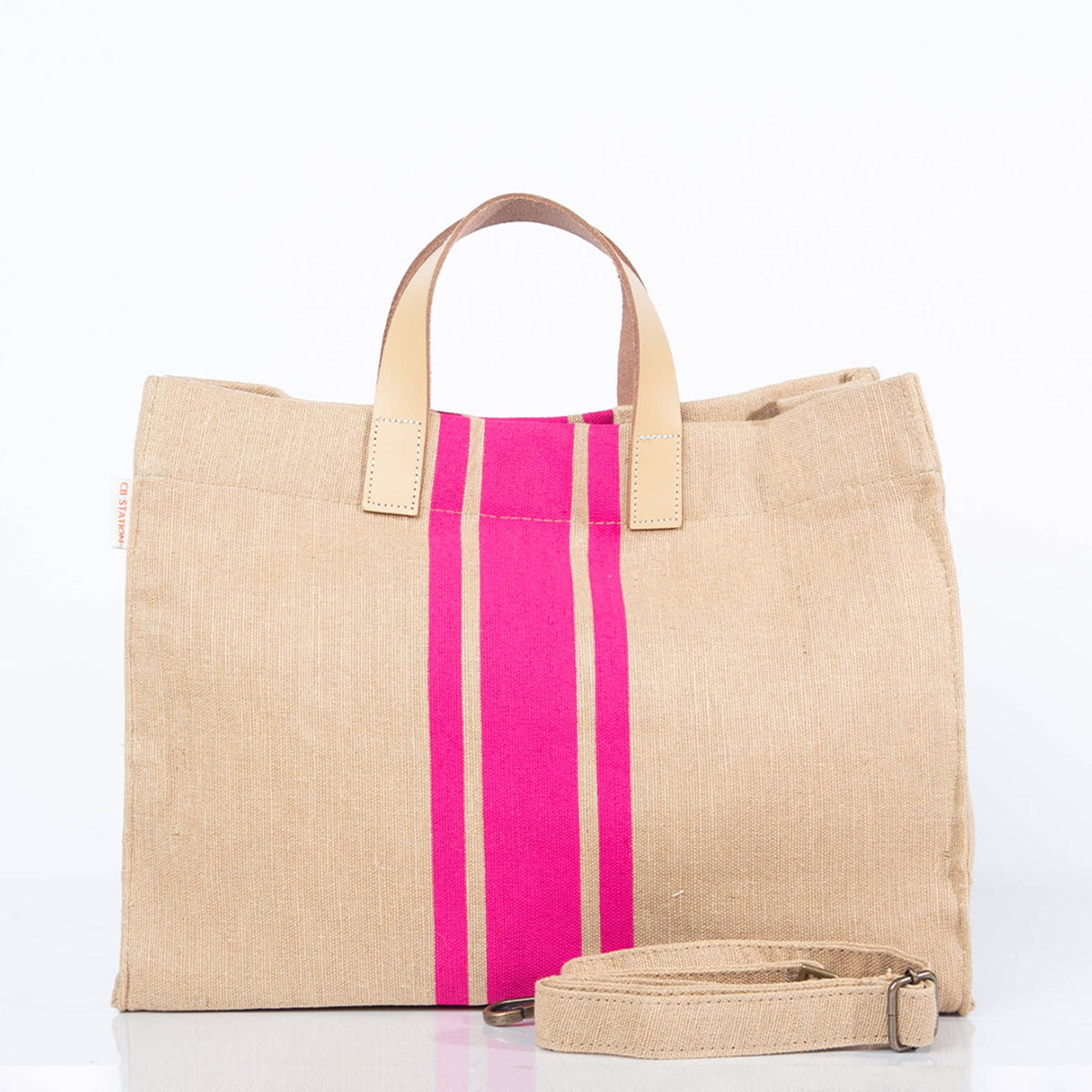 Jute & Leather Satchel