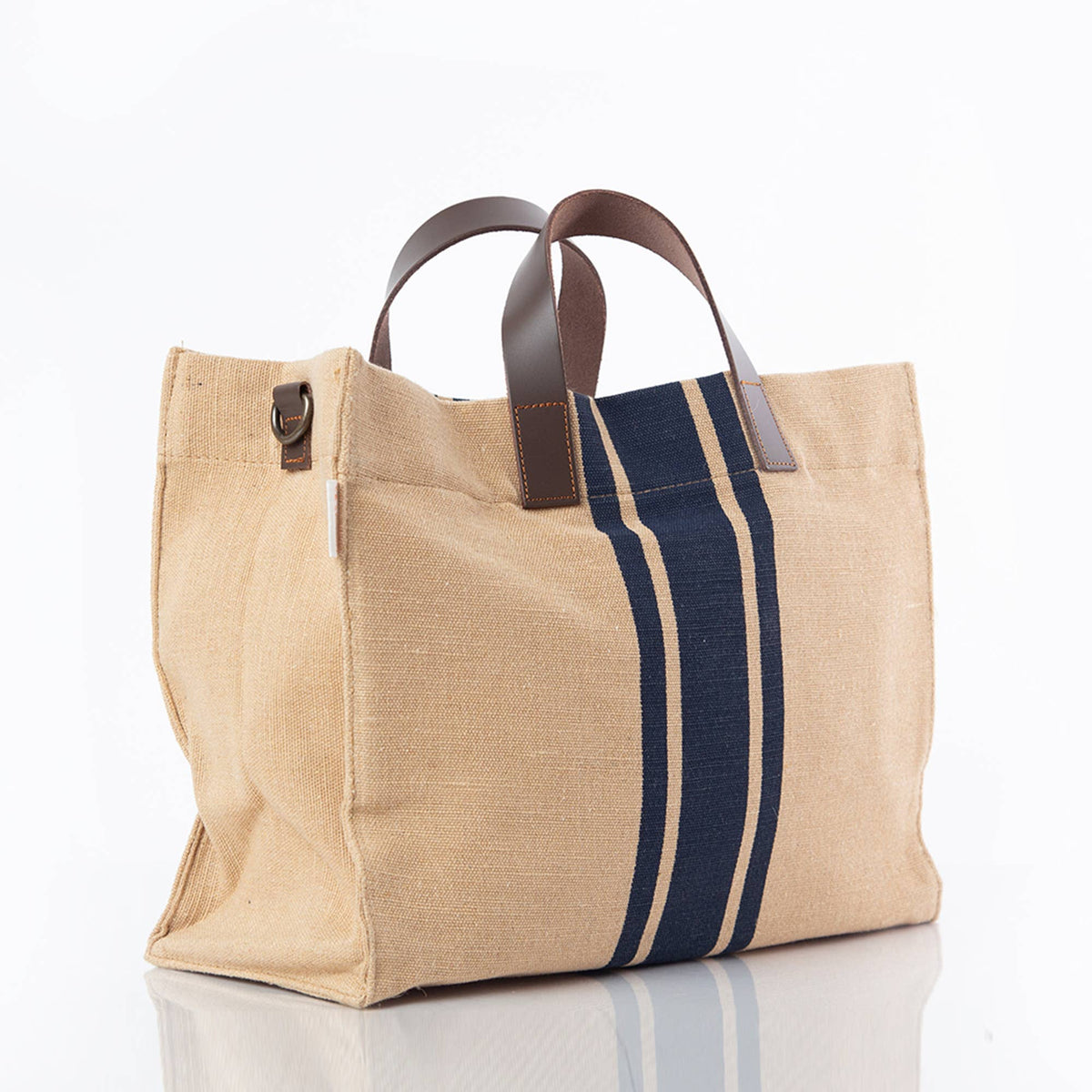 Jute & Leather Satchel