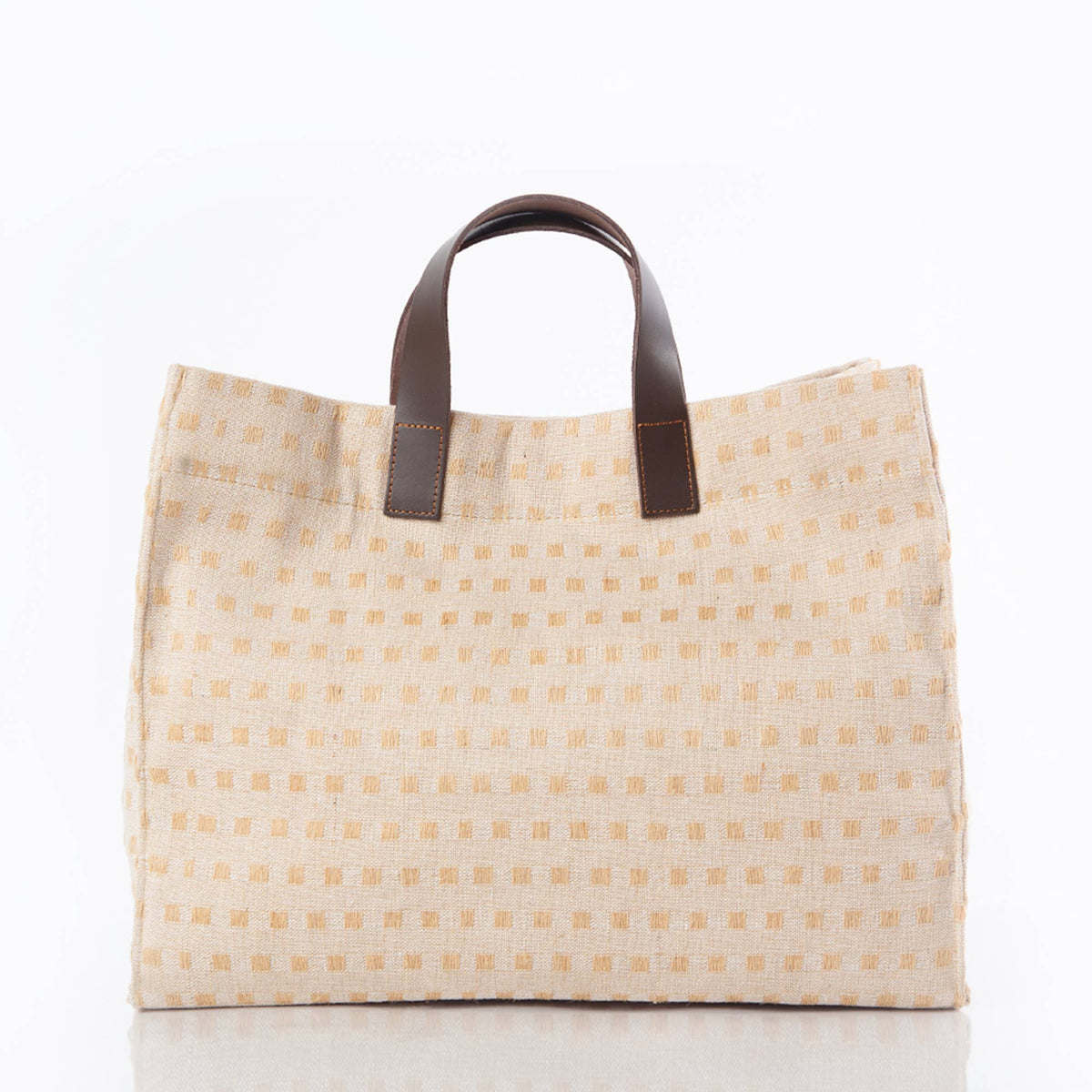 Jute & Leather Satchel