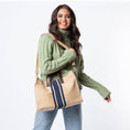 Load image into Gallery viewer, Jute & Leather Satchel
